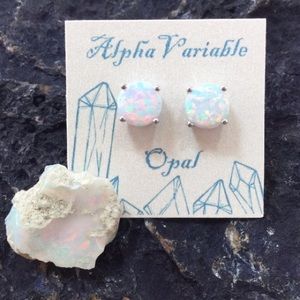 AlphaVariable Lab Opal Earrings